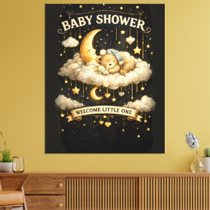 Toile Invitation à l'aventure pour Baby Shower