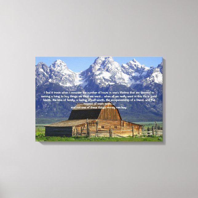 Toile Ironies de la vie Inspirationnelle (Recto)