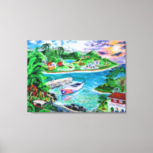 Toile Isla Del Encanto - Art de Galina -