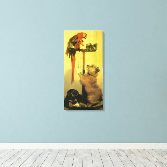 Toile Islay, Tilco, un Macaw et des Inséparables de Land (Insitu (Plancher de Bois))