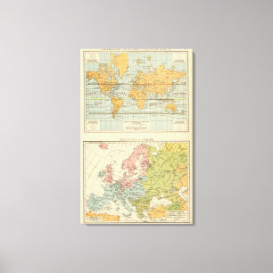 Toile Isotherme, religions l'Europe de vents
