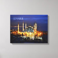 Istanbul Mosquée Bleue Nuit Décor Premium Voyage