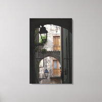 Italie, Sardaigne, Bosa. Détail de rue.