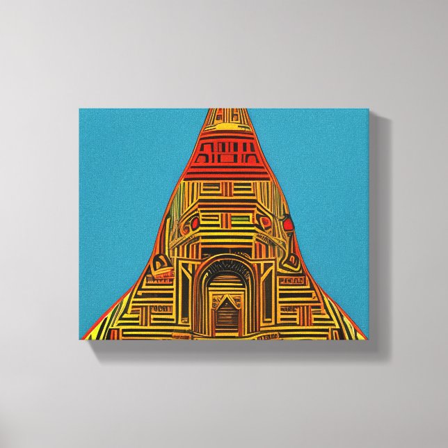Toile Italie Torino Mole Antonelliana Pop Art Style (Recto)