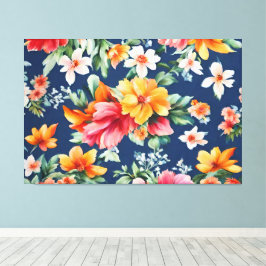 Toile Italien Extraordinaire été brillant modèle floral