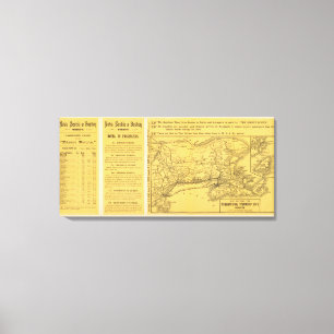 Toile Itinéraires internationaux de paquebot, la