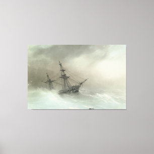 Toile Ivan Konstantinovich Aivazovsky - Navire dans une