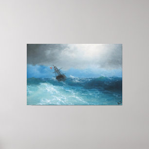 Toile Ivan Konstantinovich Aivazovsky - Tempête se prépa