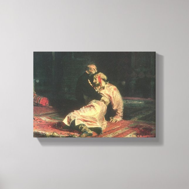Toile Ivan Le Terrible Et Son Fils (Recto)
