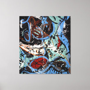 Toile J. P. - Composition avec pouring II - 1943 -