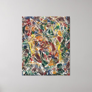 Toile J. P. - CROAKING MOVEMENT - 1946 - Abstrait -