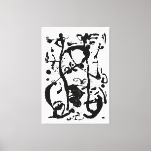 Toile J. P. - INTITULÉ - 1950-1951 - Black Pourings -