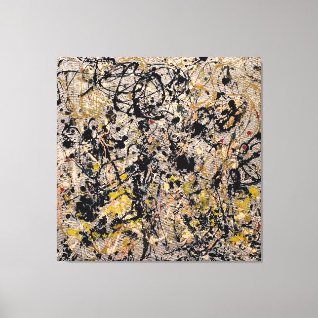 Toile J. P. - Numéro 20 - 1950 - Peinture d'action - (Recto)