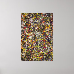 Toile J. Pollock - Number 5 - 1948 - Peinture gestuelle