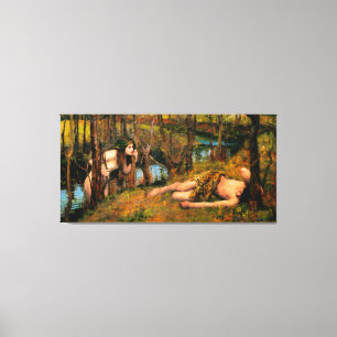 Toile J. WATERHOUSE - A NAIAD (Hylas avec nymphe) 1893
