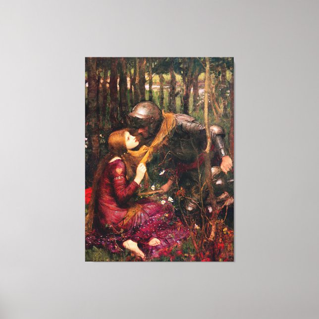 TOILE J. WATERHOUSE - LA BELLE DAME SANS MERCI (Recto)