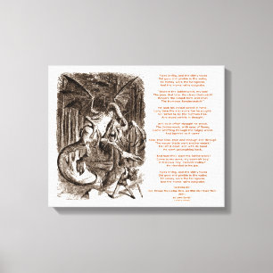 Toile Jabberwocky Poem par Lewis Carroll