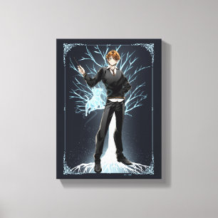 Toile Jack Russell Terrier Patronus d'Anime Ron Weasley