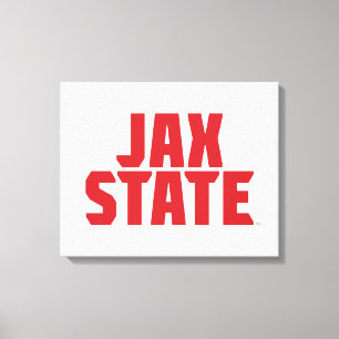 Toile Jacksonville State University JAX STATE Bold Red