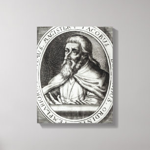 Toile Jacques de Molay Maître des Templiers de Chevalier