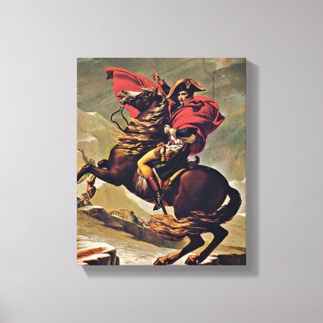 Toile Jacques-Louis David - Napoléon traversant les Alpe (Recto)