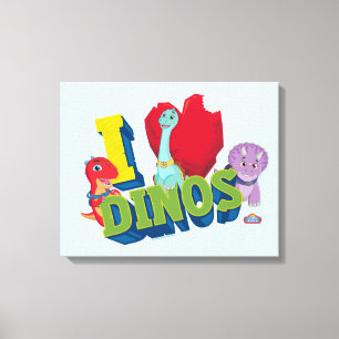Toile J'adore les dinos Dino Ranch