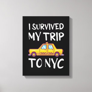Toile J'Ai Survécu À Mon Voyage À New York