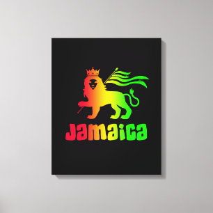 Toile Jamaïque Rasta Lion