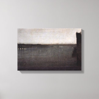 Toile James Abbott McNeill Whistler - Nocturne en gris