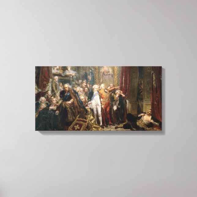 Toile Jan Matejko Rejtan, ou chute de la Pologne (Recto)