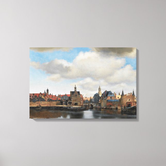 Toile Jan Vermeer - Vue sur Delft (Recto)