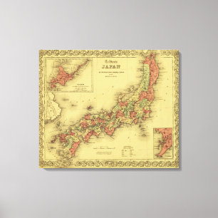 Toile JaponCarte panoramiqueJapon
