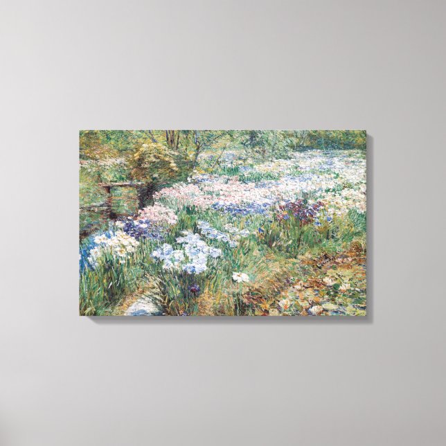 Toile Jardin aquatique Childe Hassam Art (Recto)