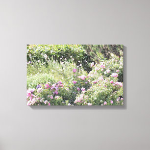 Toile Jardin aux fleurs colorées