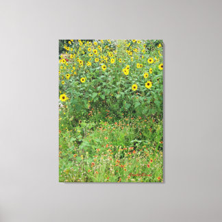 Toile Jardin de fleurs sauvages