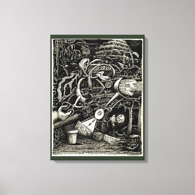 Toile Jardin de la folie (Recto)