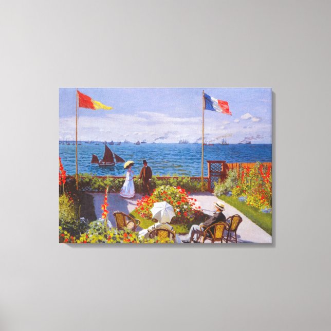 Toile Jardin de Sainte Adresse par Claude Monet (Recto)