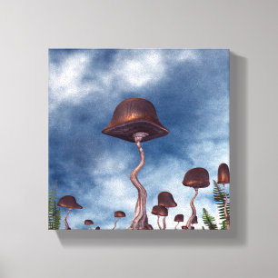 Toile Jardin des champignons