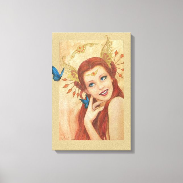 Toile Jardin des objets ailés (Recto)