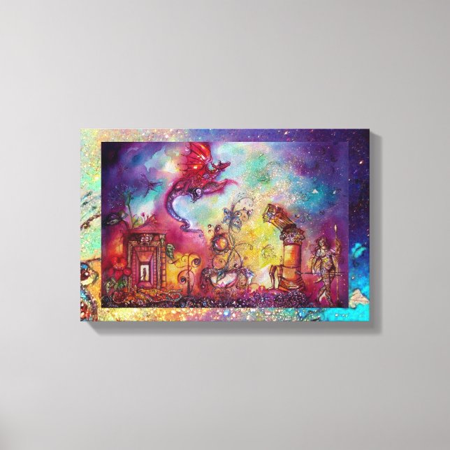 TOILE JARDIN DES OMBRES PERDUES FLYING RED DRAGON (Recto)