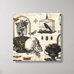 Toile Jardin d'Halloween Vintage