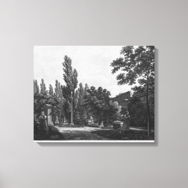 Toile Jardin du cloître, Musée des Monuments (Recto)