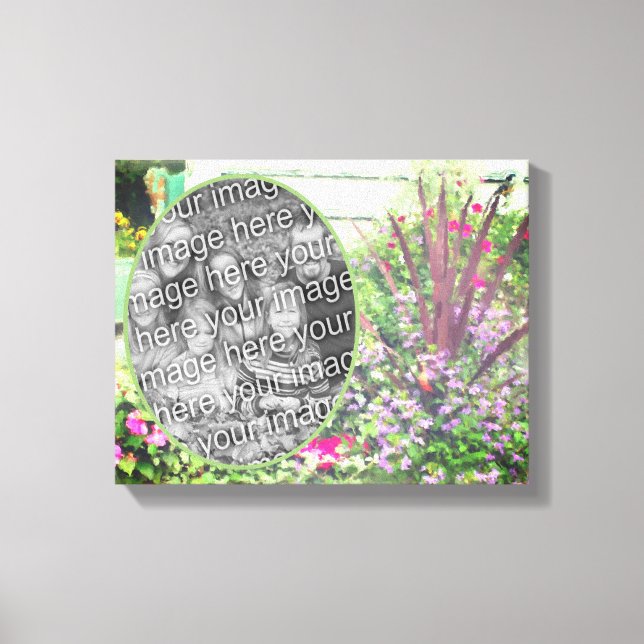 Toile Jardin Fleur Jardin Peinture Ajouter Votre Propre  (Recto)
