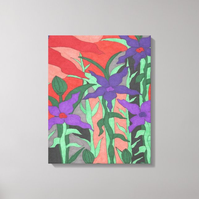 Toile Jardin floral Twilight (Recto)