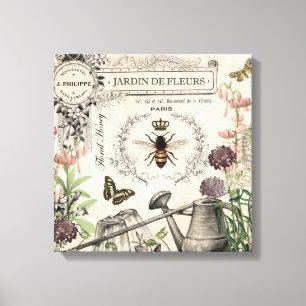 TOILE JARDIN FRANÇAIS D'ABEILLE