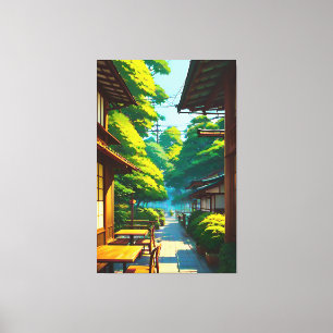 Toile Jardin japonais Café extérieur