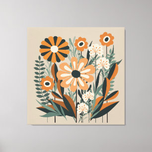 Toile Jardin Scandi Du Mmilieu Du Siècle
