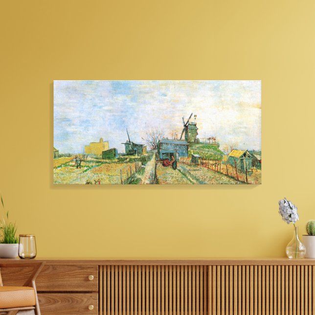 Toile Jardin végétal à Montmartre par Vincent van Gogh (Insitu(Salon))