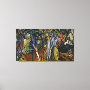 Toile Jardin zoologique I d'August Macke  