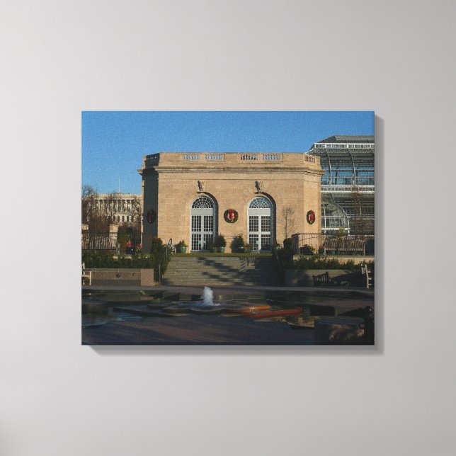 Toile Jardins botaniques à Noël à Washington DC (Recto)